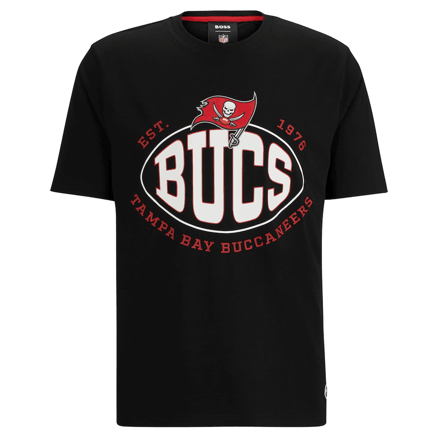 Men's Tampa Bay Buccaneers Black BOSS X Trap T-Shirt